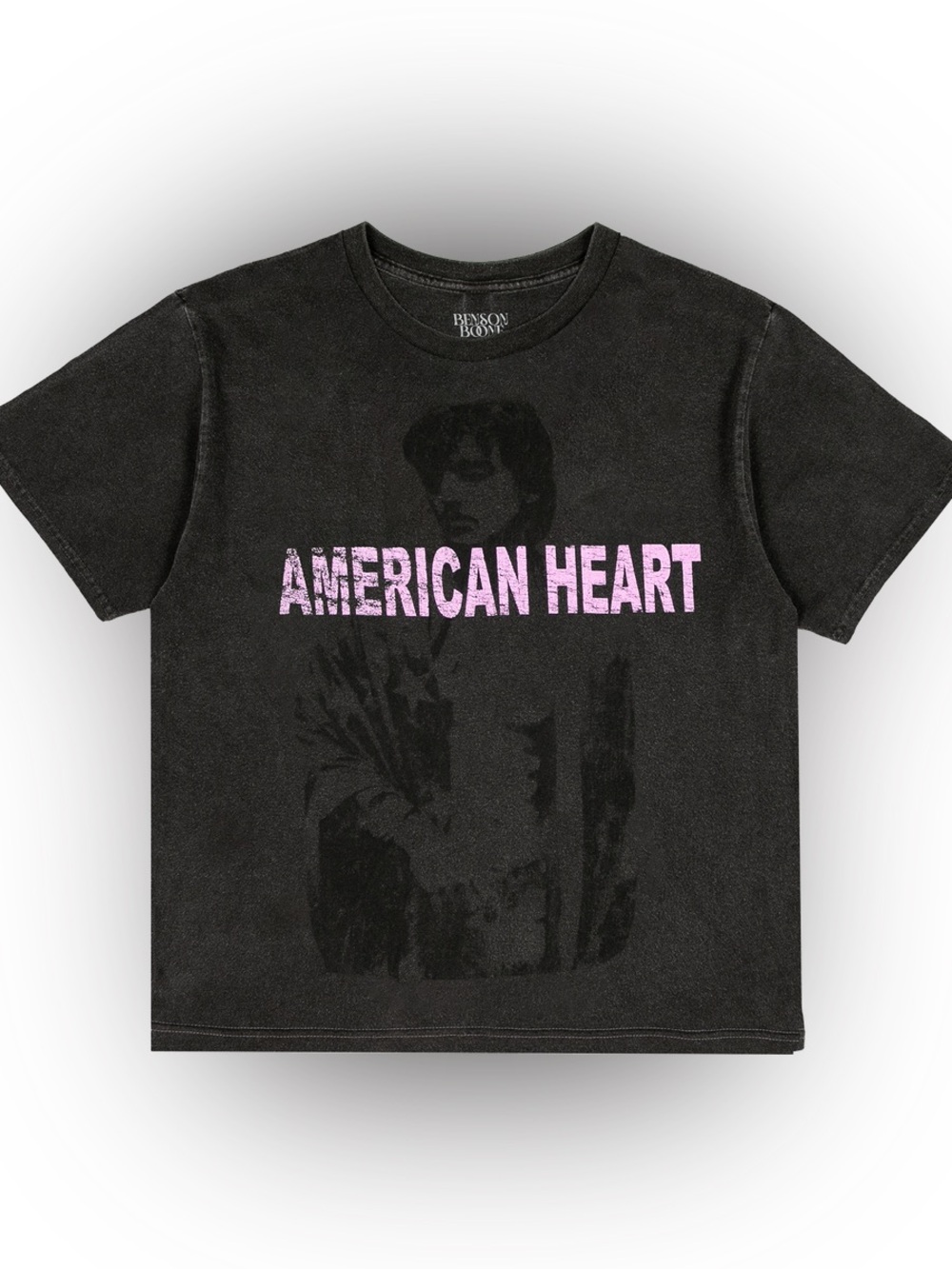 NWOT- BENSON BOONE american heart dateback graphic photo band tee